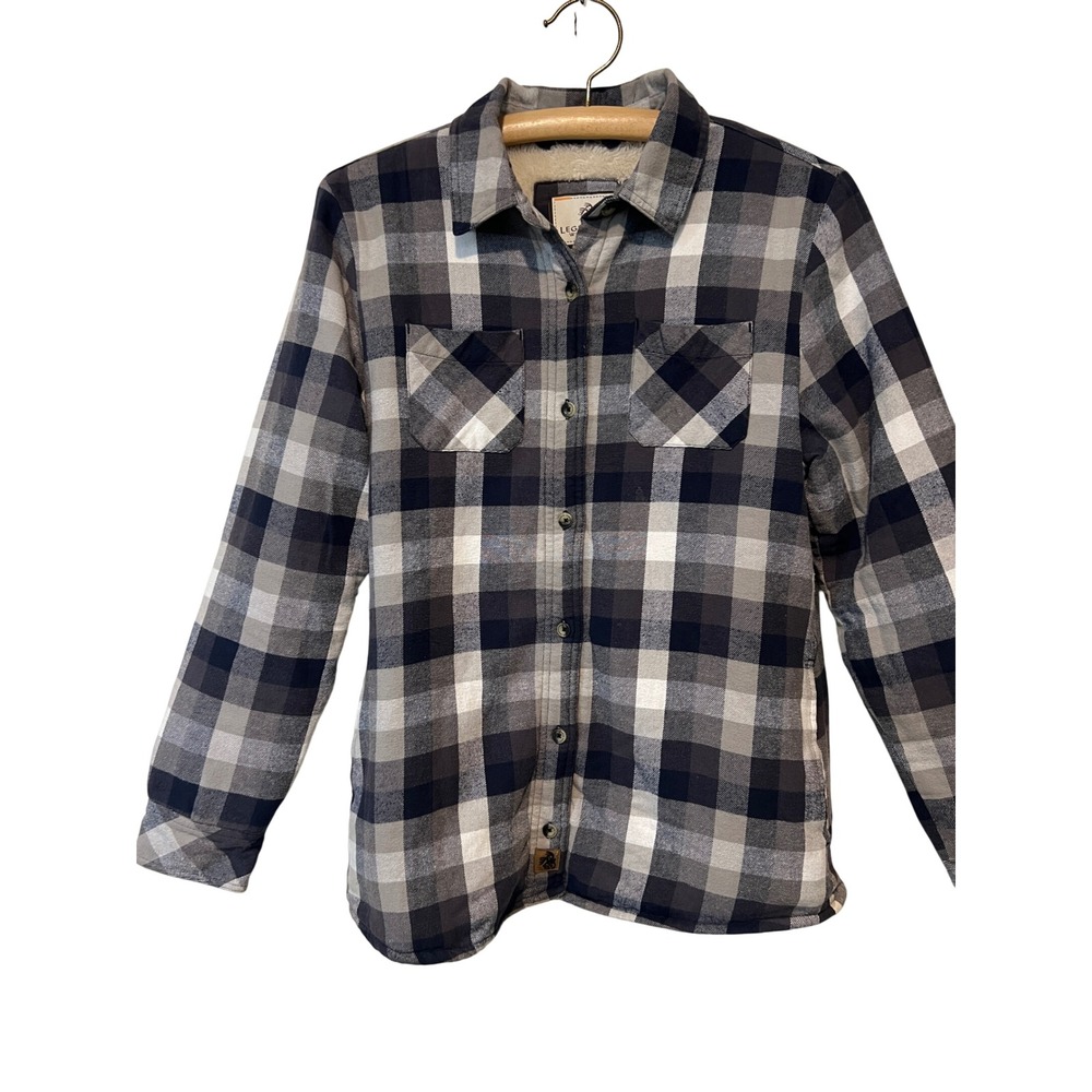 Legendary Whitetails Flannel Shirt Women S Plaid Sherpa Lined Heavyweight A36